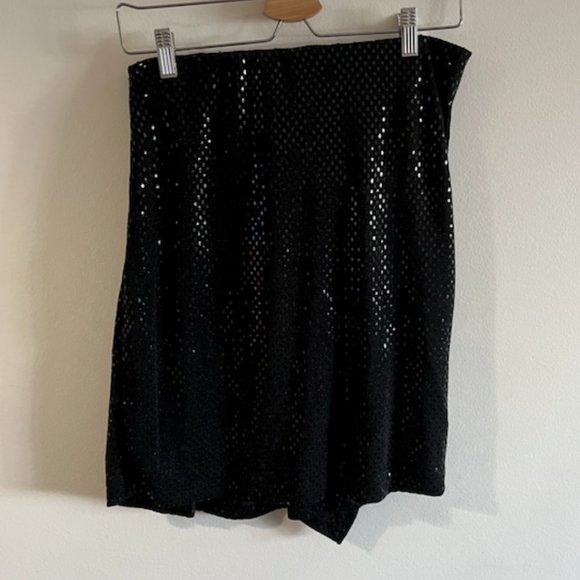 Michael Kors Metallic Ruffle knee length Skirt - Picture 2 of 3